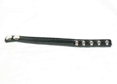 Basic 5-snap leather cock strap
